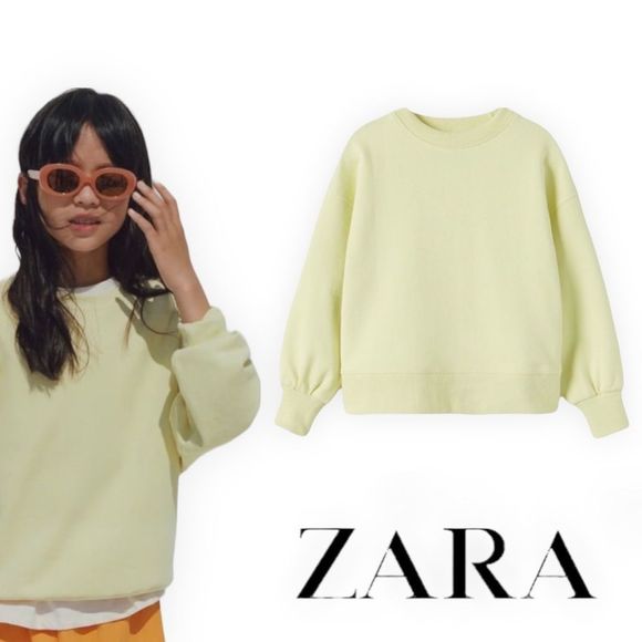 Zara Other - ZARA Kids | Lime Green | Plain Sweatshirt